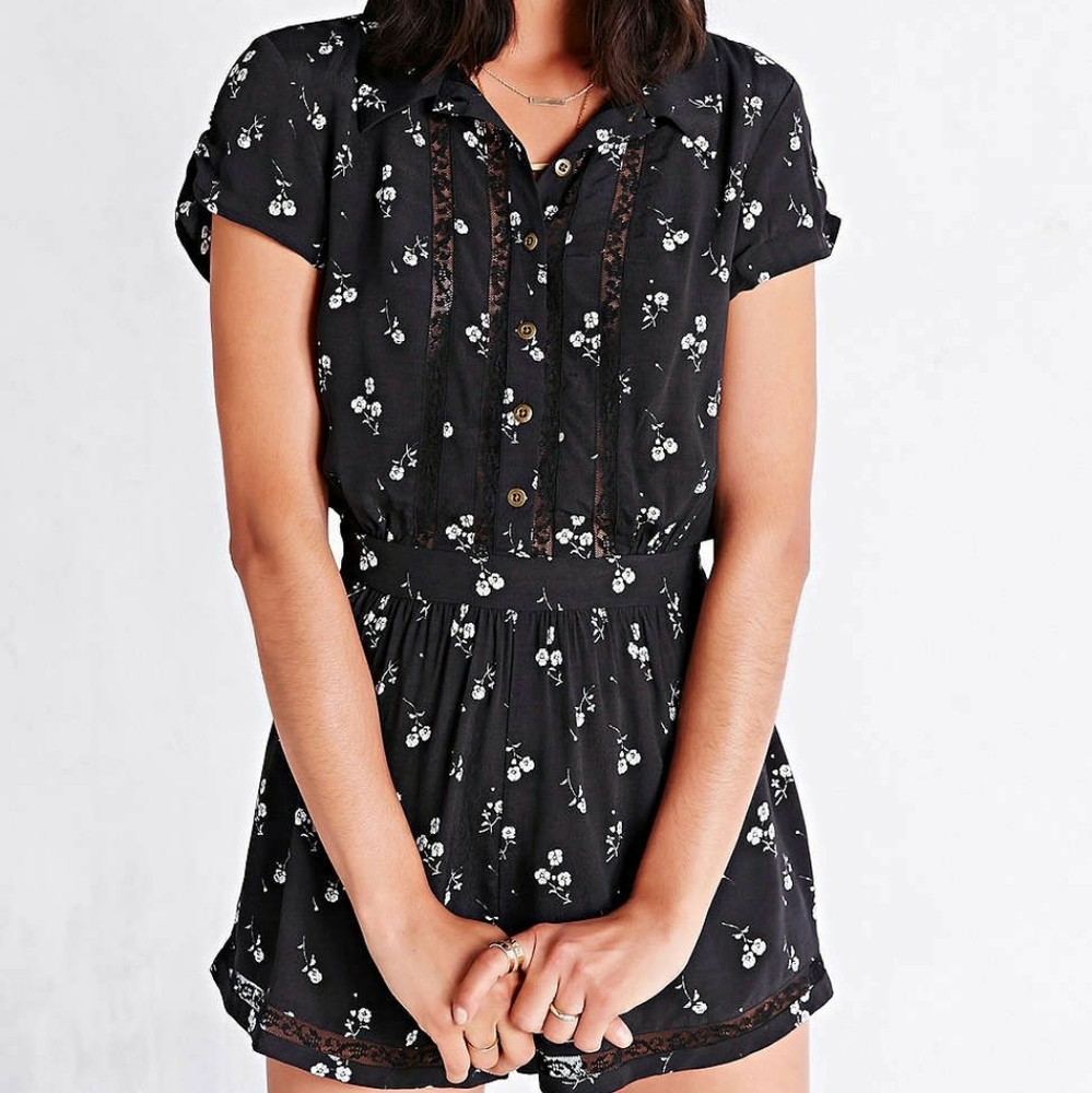 Urban Outfitters Cooperative Floral Romper